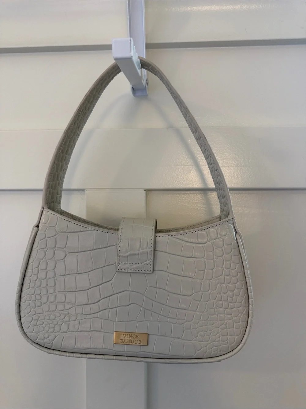 Vince Camuto Croc-Embossed Mini Shoulder Bag with Gold Hardware - Picture 3 of 8